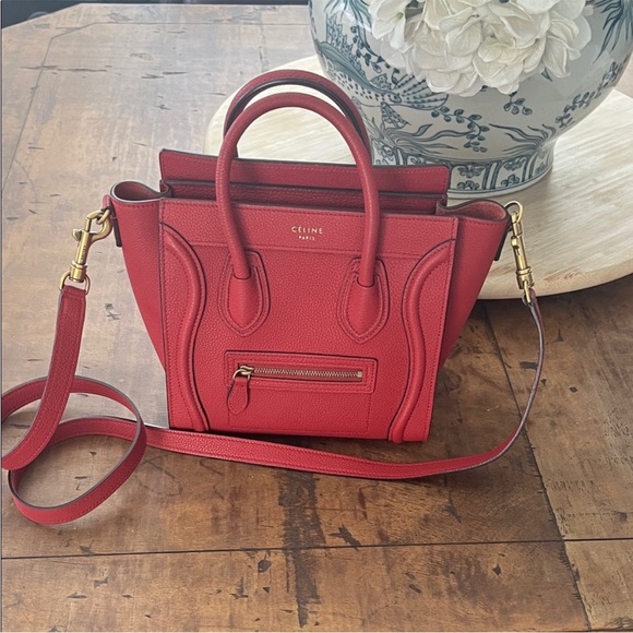Celine Handbags - Celine Scarlet Satchel Bag